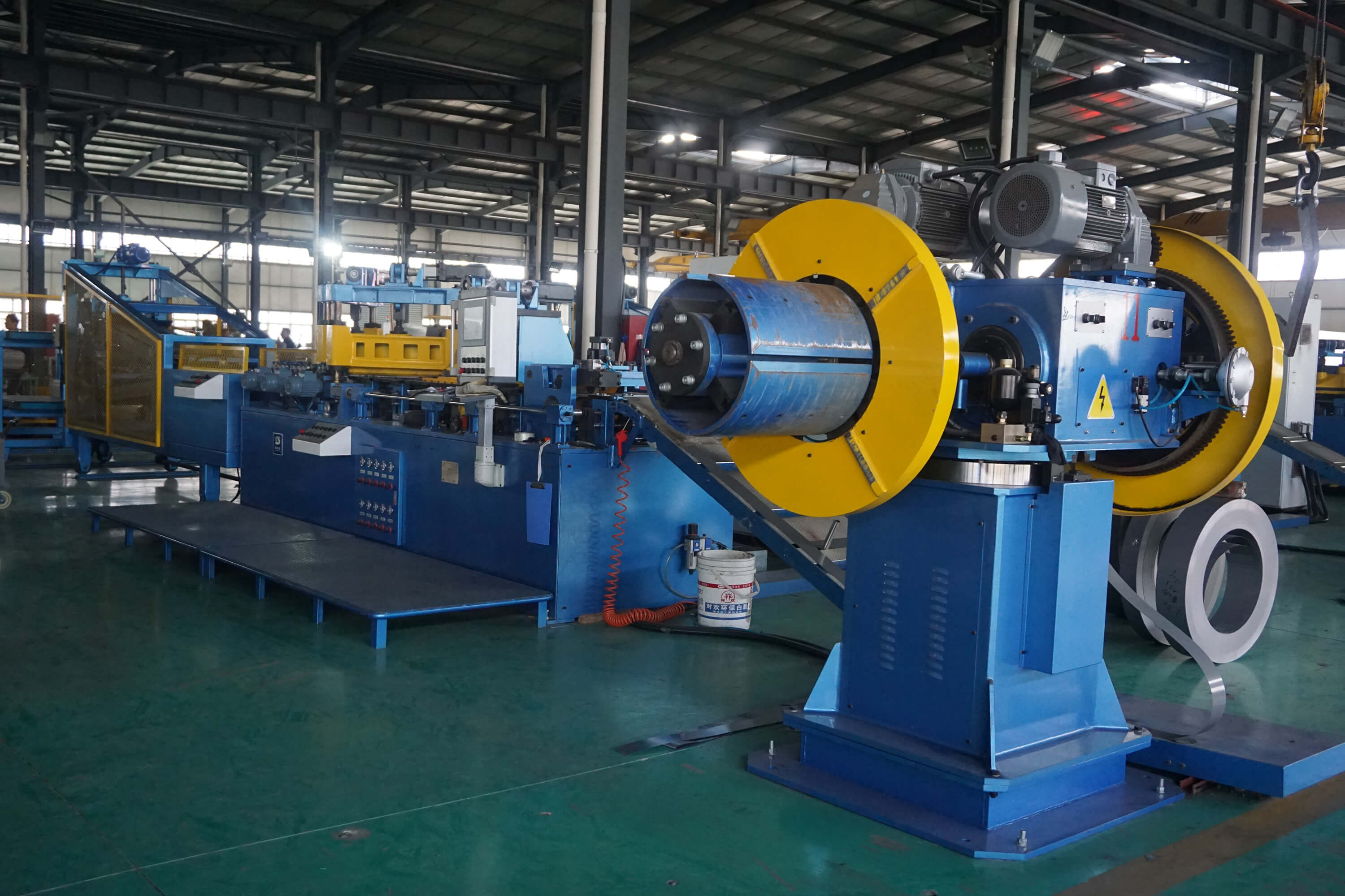 Silicon plate CNC cut to length line